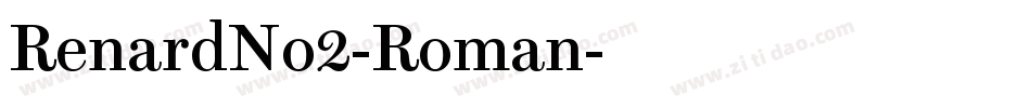 RenardNo2-Roman字体转换