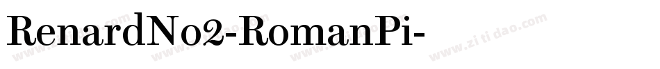 RenardNo2-RomanPi字体转换