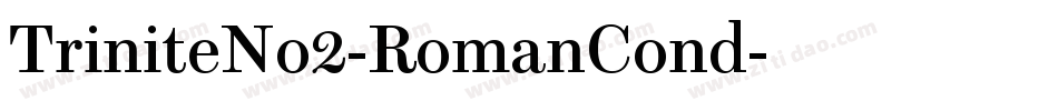 TriniteNo2-RomanCond字体转换