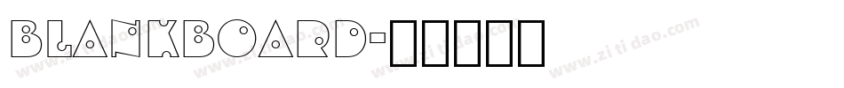 Blankboard字体转换