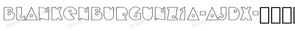 BlankenburgUnz1a-aJdx字体转换
