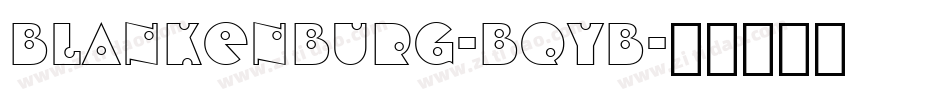 Blankenburg-BqYB字体转换