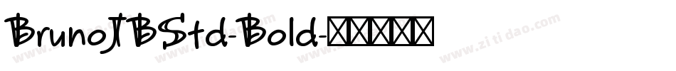 BrunoJBStd-Bold字体转换