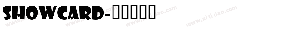 Showcard字体转换