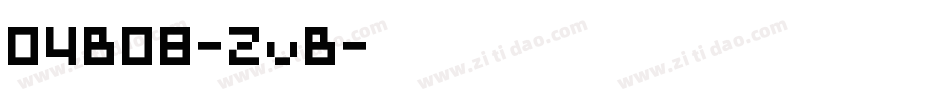 04B08-ZvB字体转换