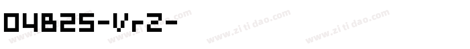 04B25-VrZ字体转换