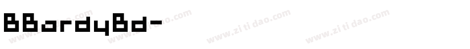 BBardyBd字体转换