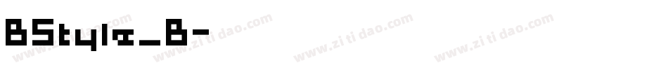 BStyle_B字体转换