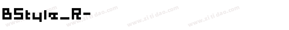 BStyle_R字体转换