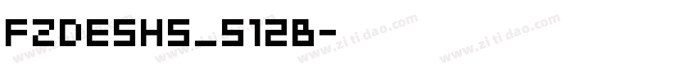 FZDESHS_512B字体转换