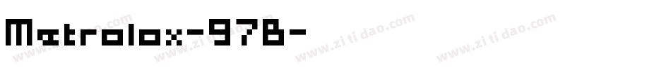 Metrolox-97B字体转换