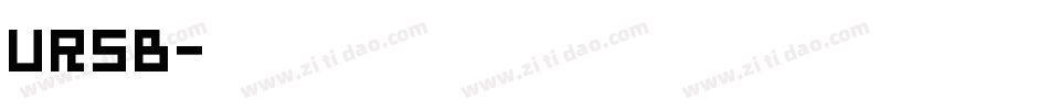 URSB字体转换
