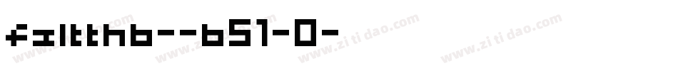 fzltthb--b51-0字体转换