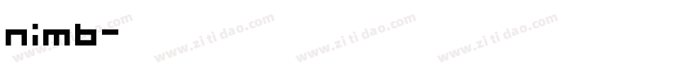 nimb字体转换