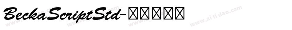 BeckaScriptStd字体转换