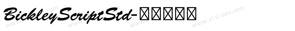 BickleyScriptStd字体转换