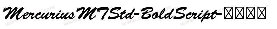 MercuriusMTStd-BoldScript字体转换