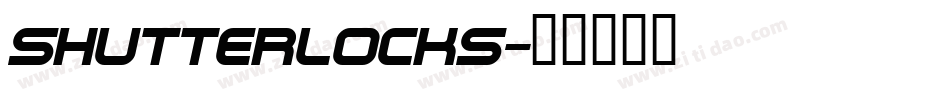 Shutterlocks字体转换