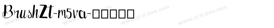 BrushZt-m5va字体转换