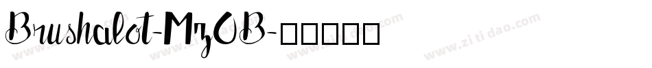 Brushalot-MzOB字体转换