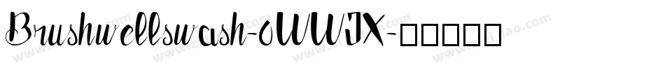 Brushwellswash-0WWJX字体转换