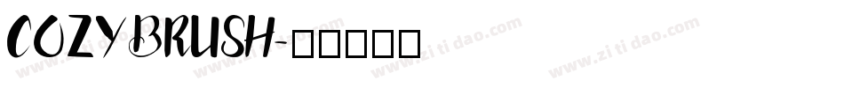 COZYBRUSH字体转换