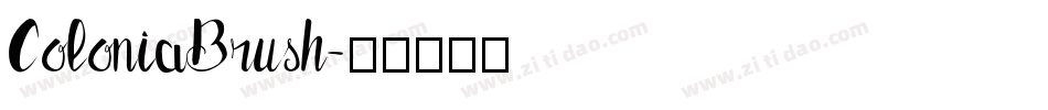 ColoniaBrush字体转换