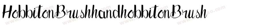 HobbitonBrushhandhobbitonBrush-WygA字体转换