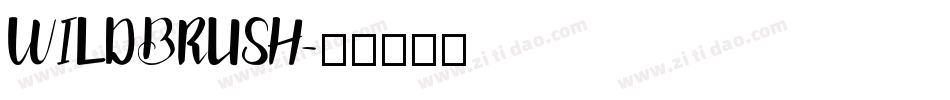 WILDBRUSH字体转换