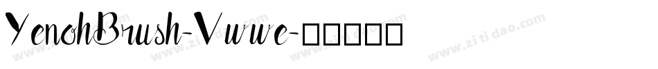 YenohBrush-Vwwe字体转换