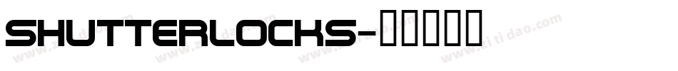 Shutterlocks字体转换