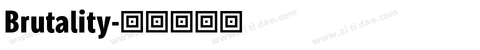 Brutality字体转换