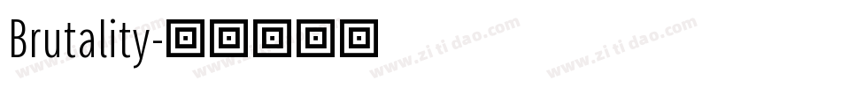 Brutality字体转换