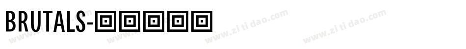 BRUTALS字体转换