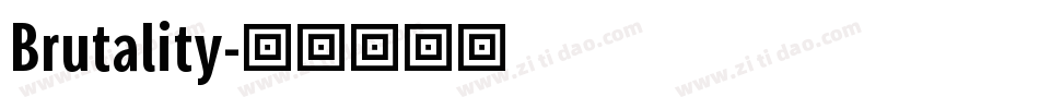 Brutality字体转换