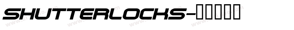 Shutterlocks字体转换
