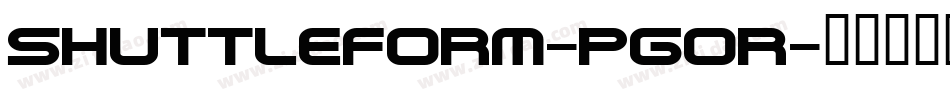 ShuttleForm-pgOr字体转换