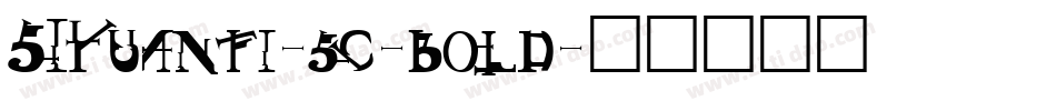 SIYuanti-sc-bold字体转换