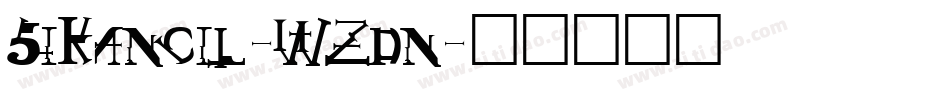 SiKancil-WZdn字体转换