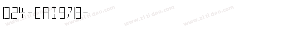 024-CAI978字体转换