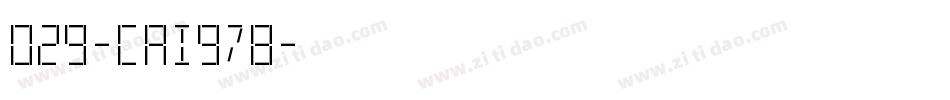 029-CAI978字体转换