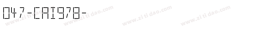 047-cai978字体转换