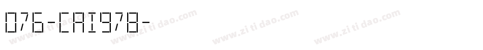 076-CAI978字体转换