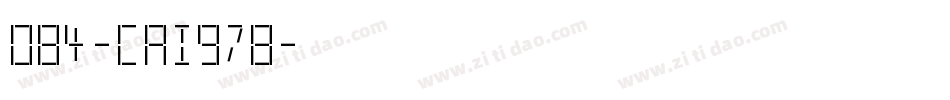 084-CAI978字体转换