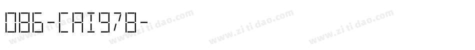 086-CAI978字体转换