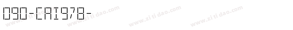090-CAI978字体转换