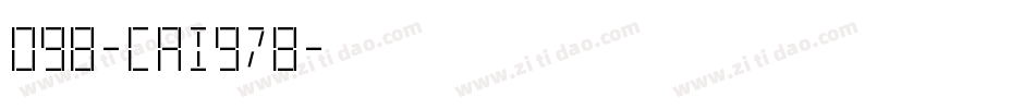 098-CAI978字体转换