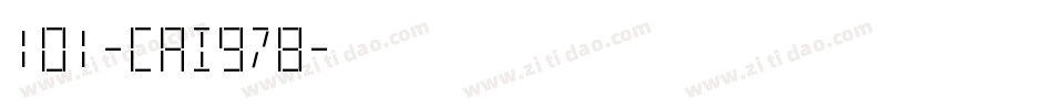 101-CAI978字体转换