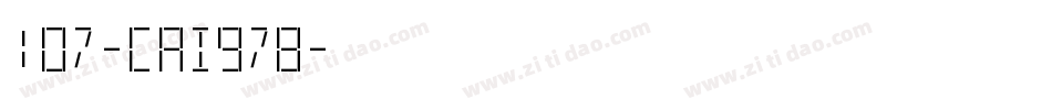 107-CAI978字体转换