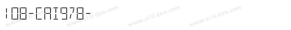 108-CAI978字体转换